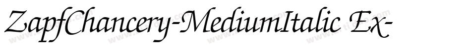 ZapfChancery-MediumItalic Ex字体转换